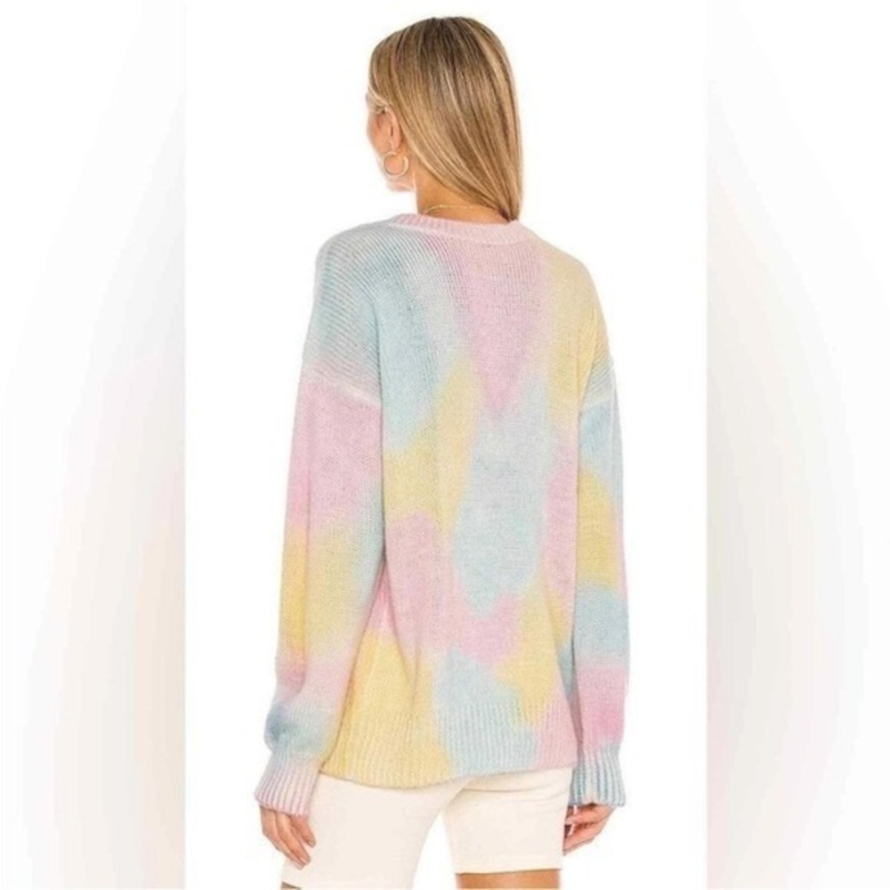 LoveShackFancy Naveen V-Neck‎ Pullover Sweater Fairy Pastel Multicolor Size M - Picture 3 of 9